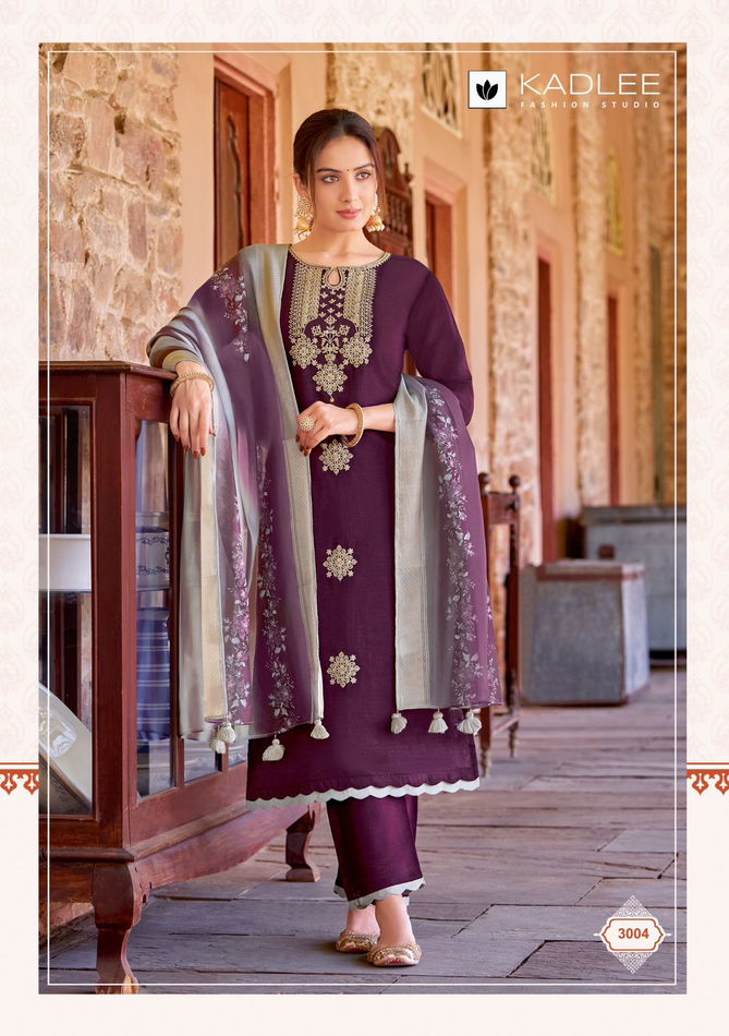 Heritage By Kadlee Viscose Weaving Designer Kurti With Bottom Dupatta Wholesale Online